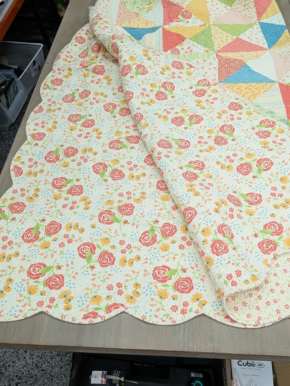 COTTON BERRY QUILT 74 X 74.